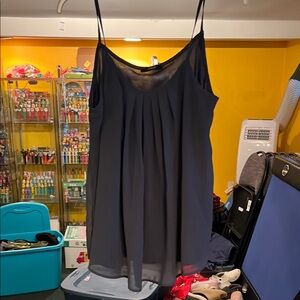 Elegant Blue Sleeveless Blouse